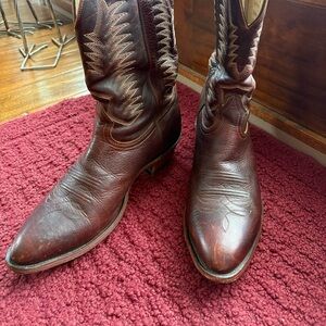 Brown Leather Cowboy Boots